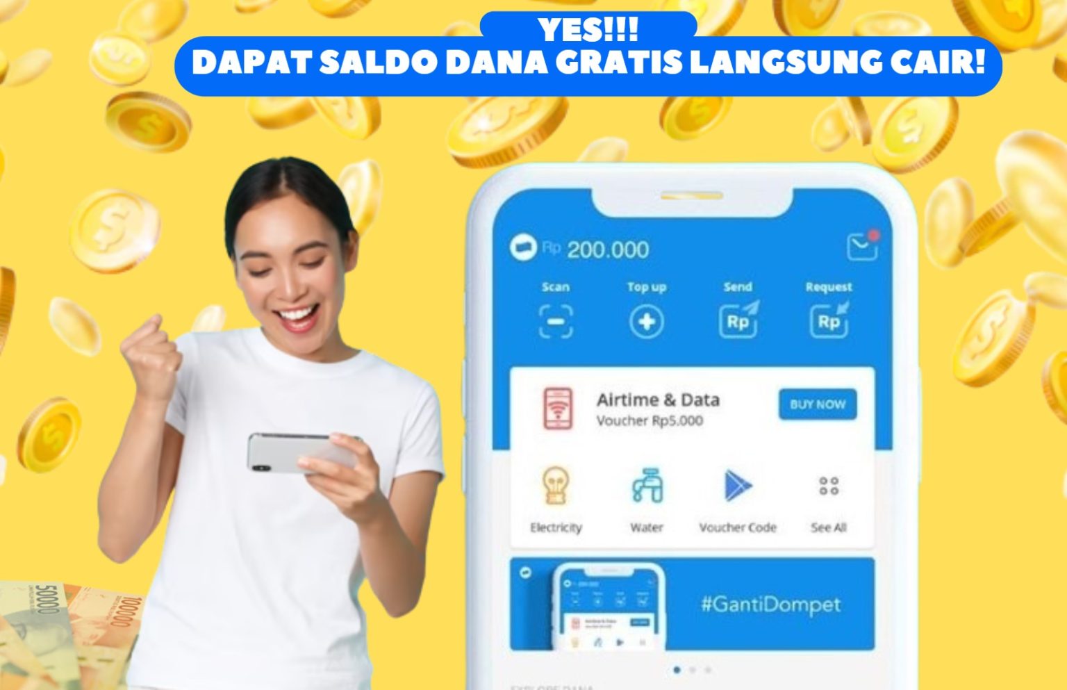 Cara Termudah Dapat Saldo Dana Gratis Langsung Cair Modal Login