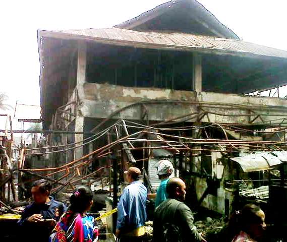 Kebakaran Pasar Panorama Lembang