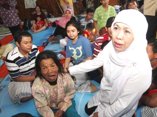 Kunket Mensos ke Banjir Kabupaten Bandung 2