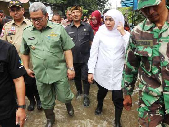 Kunket Mensos ke Banjir Kabupaten Bandung