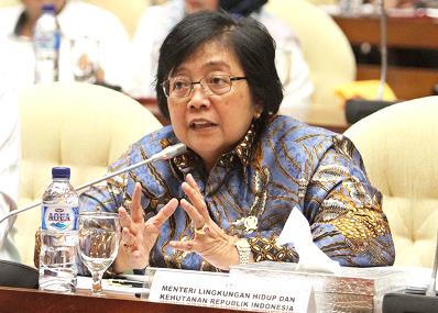 Menteri Lingkungan Hidup dan Kehutanan (LHK) Siti Nurbaya Bakar