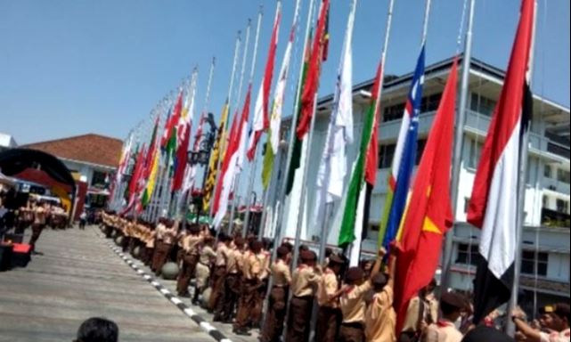 Kibarkan Bendera Asian Games