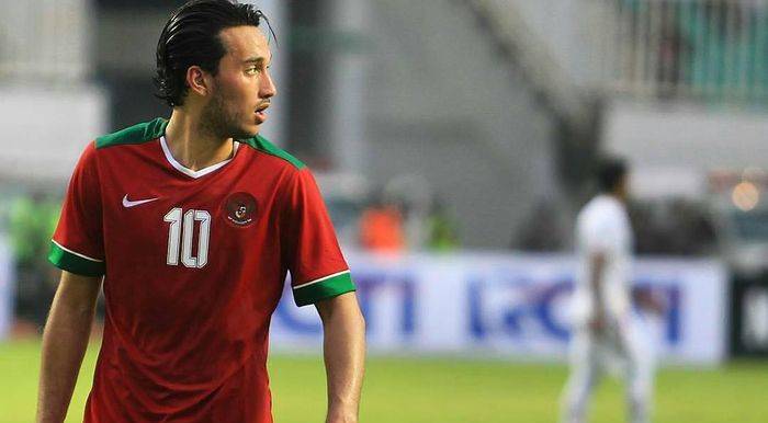 Salah satu striker Indonesia, Ezra Walian. (ISTIMEWA)