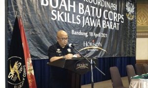 Ketua Umum BBC SKILLS, H. Bagus Machdiantoro, saat menyampaikan pesan dalam Rakor BBC SKILLS Jawa Barat guna konsolidasi kewilayaahan anggota guna tingkatkan Social Skills.