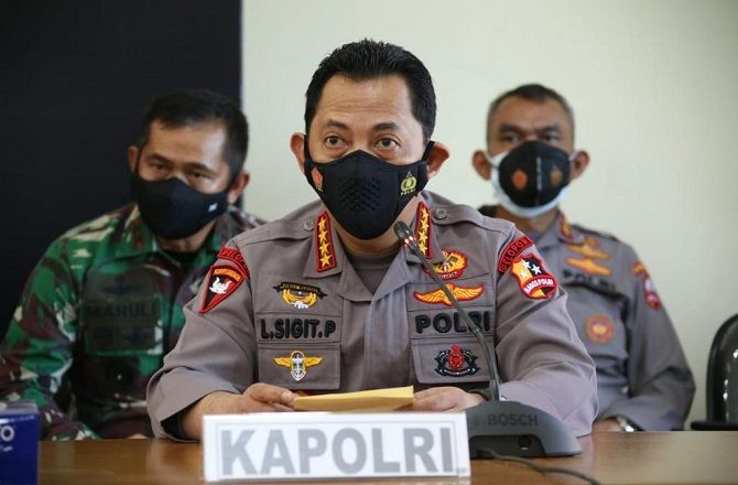 Kapolri Jenderal Listyo Sigit Prabowo. akan mengumumkan tersangka baru kasus penembakan brigadir J hari ini, selasa (9/8)(Andre Sulla/Radar Bali)