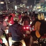 kondisi jalur Puncak Bogor terjadi kemacetan total pada Sabtu malam, (15/5) (Foto: Nitizen)