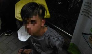 Pelaku pembobolan mesin ATM di Kecamatan Jatinangor, Kabupaten Sumedang pada Senin (19/7).