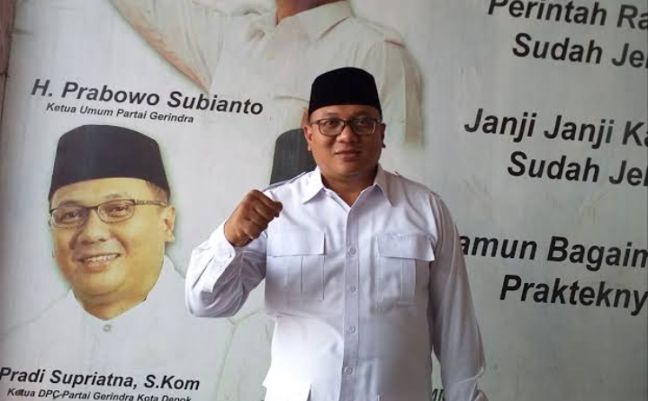 Eks Wakil Wali Kota Depok, Pradi Supriatna.