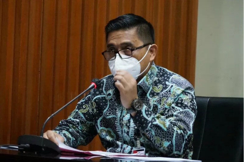 Deputi Penindakan dan Eksekusi KPK Karyoto saat jumpa pers, di Gedung KPK, Jakarta, Kamis (24/8/2021). ANTARA/HO-Humas KPK