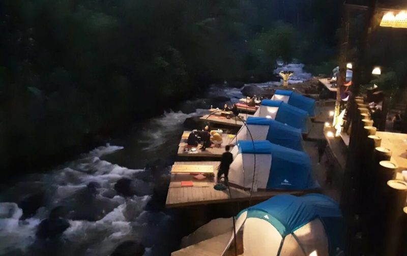 Obyek Wisata Pineus Tilu Riverside Camping Pangalengan Langgar Aturan