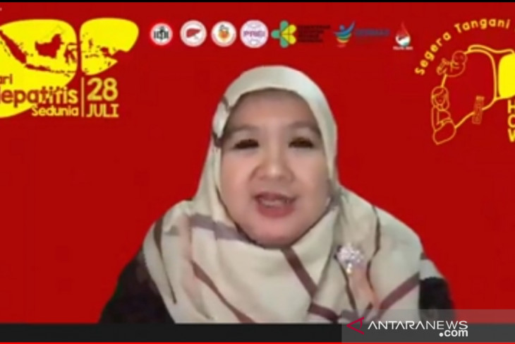 Tangkapan layar Juru Bicara Vaksinasi COVID-19 Kementerian Kesehatan Siti Nadia Tarmizi saat hadir pada kegiatan webinar, 28 Juli 2021. (ANTARA/Andi Firdaus).