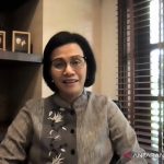 Menteri Keuangan (Menkeu) Sri Mulyani dalam diskusi daring di Jakarta, Rabu (04/08/2021). (ANTARA/Agatha Olivia)