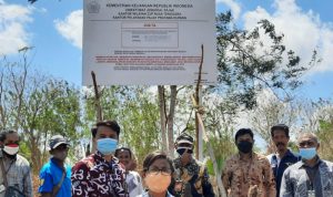 Penyitaan lahan milik seorang wajib pajak di Kabupaten Kupang. ANTARA/HO-KPP Pratama Kupang