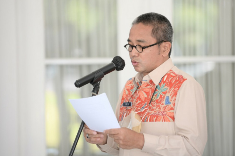 Kepala Dinas Pariwisata Jabar Benny Bachtiar memberikan pengumumuman mengenai SWJ Ambasador