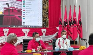 Pertemuan antara Sekjen PDIP Hasto Kristiyanto dengan Sekjen Gerindra Ahmad Muzani (Istimewa)