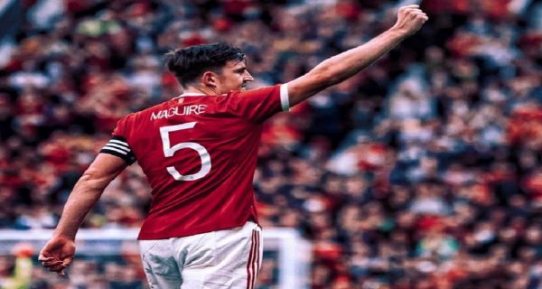 Bek sekaligus kapten Manchester United, Harry Maguire. Foto: Twitter @ManUtd