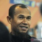 Pemain belakang Persib Bandung, Supardi Nasir. (ANTARA/Bagus Ahmad Rizaldi)