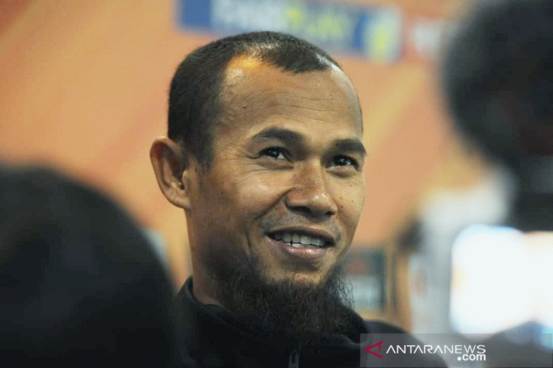 Pemain belakang Persib Bandung, Supardi Nasir. (ANTARA/Bagus Ahmad Rizaldi)