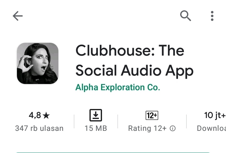 Ilustrasi: Tangkapan Layar Aplikasi Clubhouse di Android (Nurrani Rusmana/Jabar Ekspres)