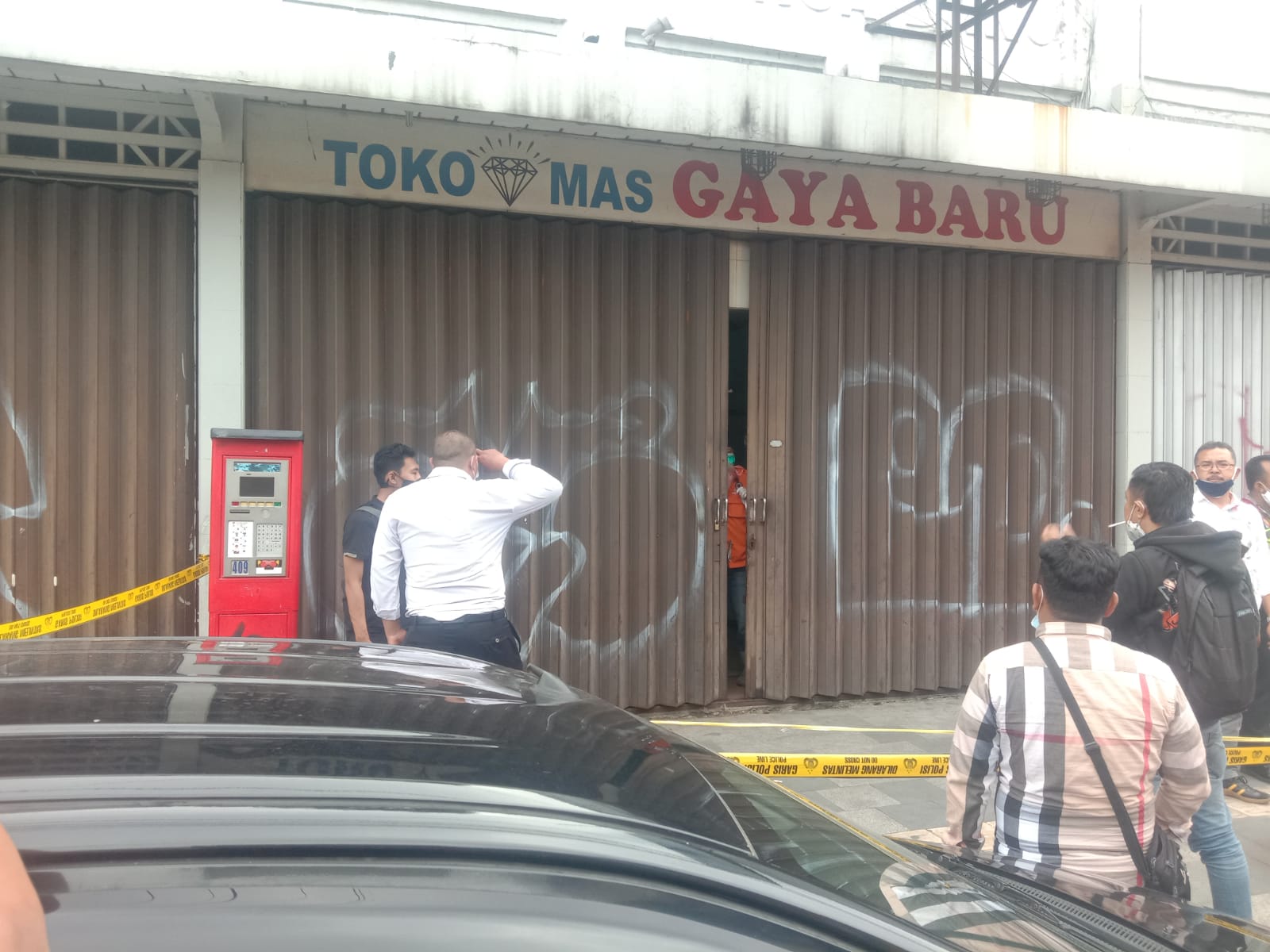 Lokasi kejadian perampokan dan pembunuhan di sekitar Jl. Ahmad Yani (Kosambi), Kota Bandung.