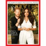 Sampul majalah TIME untuk edisi khusus 100 orang berpengaruh di dunia, menampilkan salah satunya pasangan Pangeran Harry dan Meghan Markle. (REUTERS/Pari Dukovic)