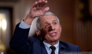 Pakar penyakit menular terkemuka Dr. Anthony Fauci bersaksi di depan Senat Amerika Serikat di Washington, AS, Juli 2021. ANTARA/Pool via REUTERS/J. Scott Applewhite/am.