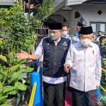 Wakil Presiden Ma'ruf Amin meninjau kawasan Agrowisata Urban Farming Cicendo di Kota Bandung, Jawa Barat, Rabu (29/9/2021). (BPMI Setwapres)