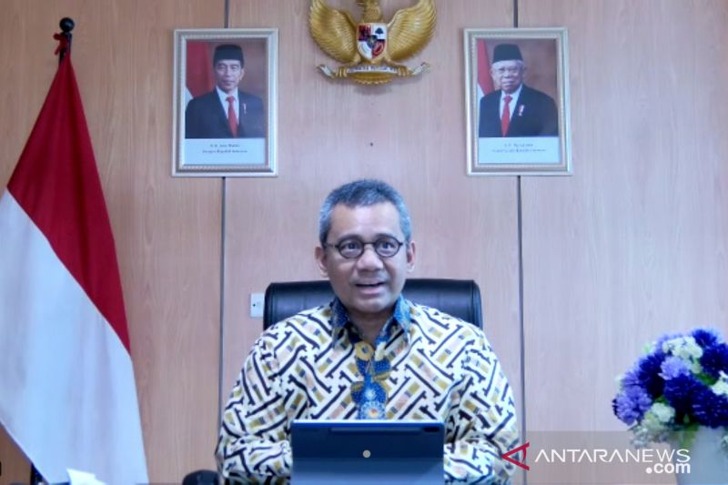 Tangkapan layar Wakil Menteri Keuangan Suahasil Nazara dalam Dialog Publik daring yang dipantau di Jakarta, Kamis (14/10/2021). (ANTARA/Sanya Dinda)