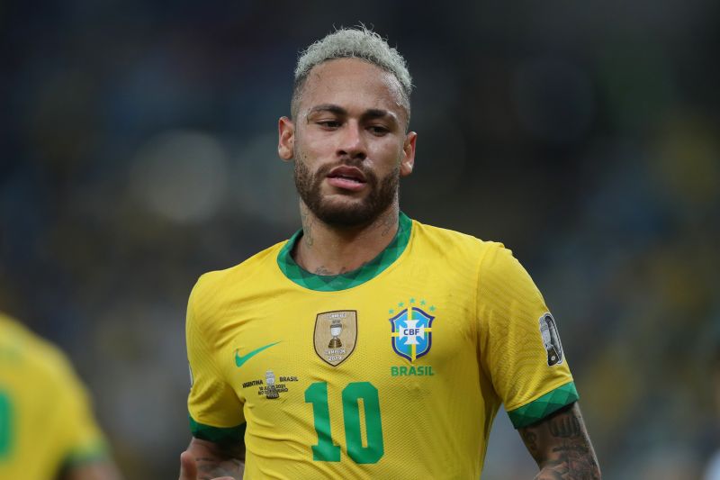 Neymar saat bermain untuk timnas Brazil dalam pertandingan final Copa America 2021 di Estadio Maracana, Rio de Janeiro, Brazil pada 10 Juli 2021. ANTARA/REUTERS/RICARDO MORAES