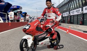 Mario Suryo Aji akan menjalani debut wildcard di GP Moto3 seri Misano dengan nomor motor baru 64.