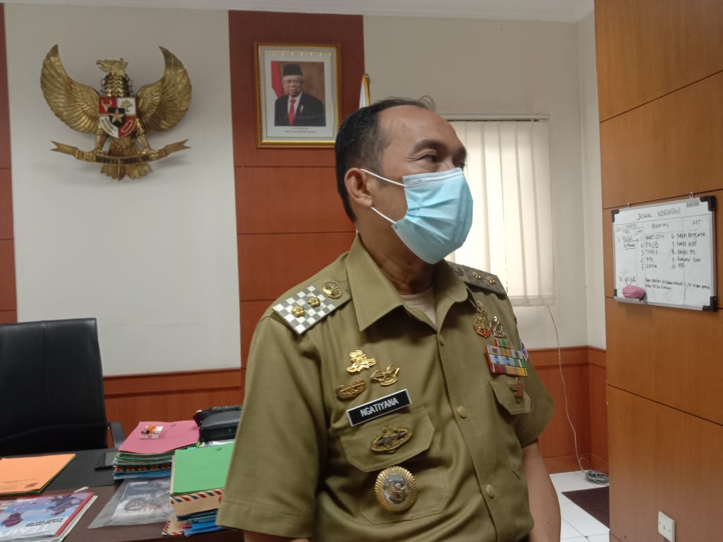 Plt. Wali Kota Cimahi Ngatiyana saat ditemui di kantor, Senin (18/10)(Intan Aida/Jabar Ekspres)