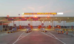 Gerbang Jalan Tol Kertajati di Kabupaten Majalengka, Jawa Barat. ANTARA/HO-Humas ASTRA Tol Cipali