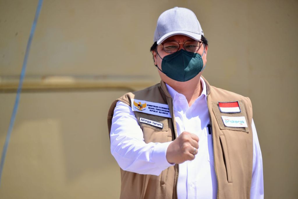 Menteri Koordinar Bidang Perekonomian Airlangga Hartarto Berpesan agar tetap optimis di tengah Pandemi Covid-19