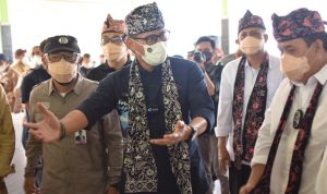 Menteri Pariwisata dan Ekonomi Kreatif melakukan kunjungan kerja ke Kabyupaten Pangandaran