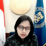 Rektor Institut Teknologi Bandung (ITB) Prof Reini Wirahadikusumah dalam webinar yang dipantau di Jakarta, Kamis (7/10/2021). (ANTARA/Indriani)