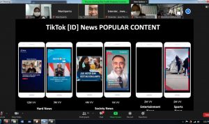 Tangkapan Layar TikTok Media Sharing Session: Upaya TikTok Kembangkan Konten News Video Pendek