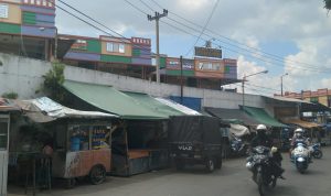 Lokasi depan Pasar Sabilulungan di Kecamatan Cicalengka, Kabupaten Bandung