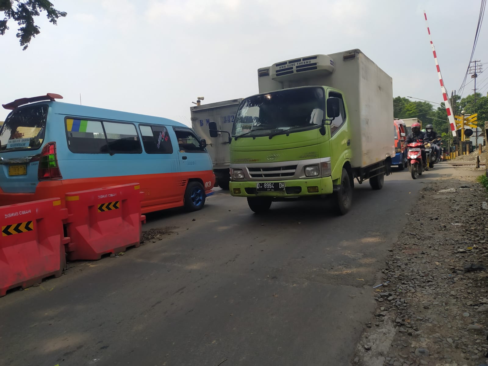 Perlintasan Kereta Api di Jalan Gatot Subroto Kota Cimahi yang akan dibangun Underpass.