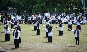 Upacara Peringatan Hari Santi Nasional Tahun 2021 di Lapangan Upakarti, Soreang, Jumat (22/10)