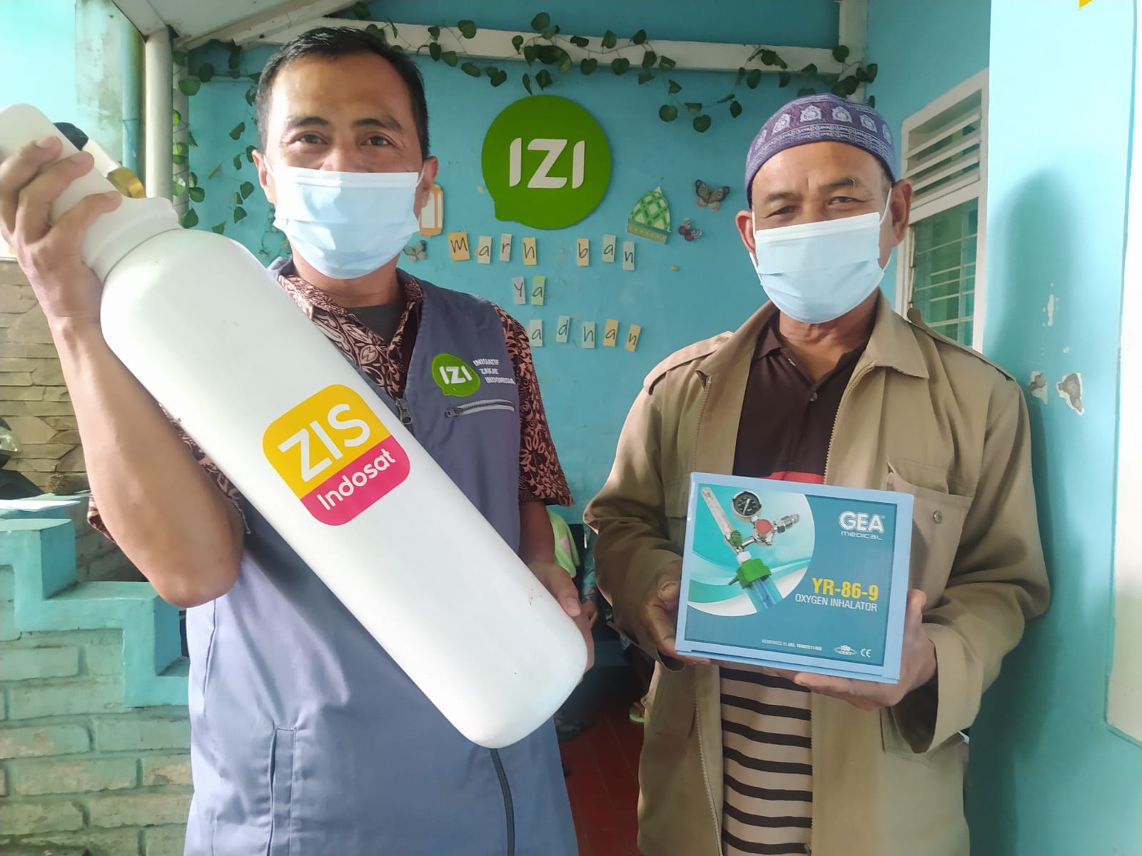 Program manfaat layanan kesehatan tabung oksigen, kerjasama anatara IZI Jabar dan ZIS Indosat, Senin (25/10/21).