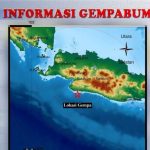 Lokasi gempa bumi magnitudo 4, 2 yang berpusat di laut selatan Kabupaten Sukabumi, Jawa Barat pada Sabtu, (30/10/2021) pagi. (ANTARA/HO-BMKG)