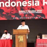 Sekretaris Jenderal Ahmad Muzani saat menghadiri Rapat Koordinasi Daerah (Rakorda) DPD Gerindra Sulawesi Selatan pada Sabtu (9/10/2021). ANTARA/HO-DPD Gerindra Sulsel/aa.