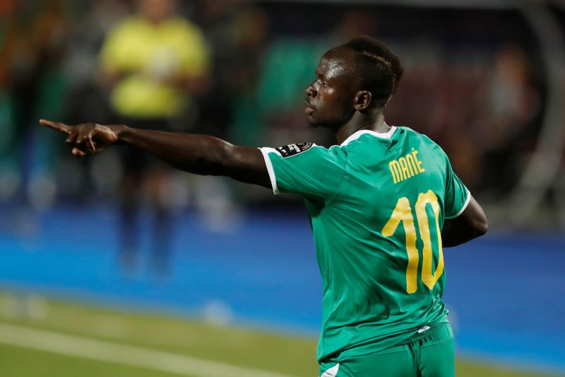 Foto arsip - Pesepak bola Senegal Sadio Mane merayakan gol saat melawan Uganda pada babak 16 besar Piala Afrika di Kairo, Mesir, Jumat (5/7/2019). Senegal menang 1-0 dan melangkah ke delapan besar atau perempat final. ANTARA FOTO/REUTERS/Amr Abdallah Dalsh/foc.