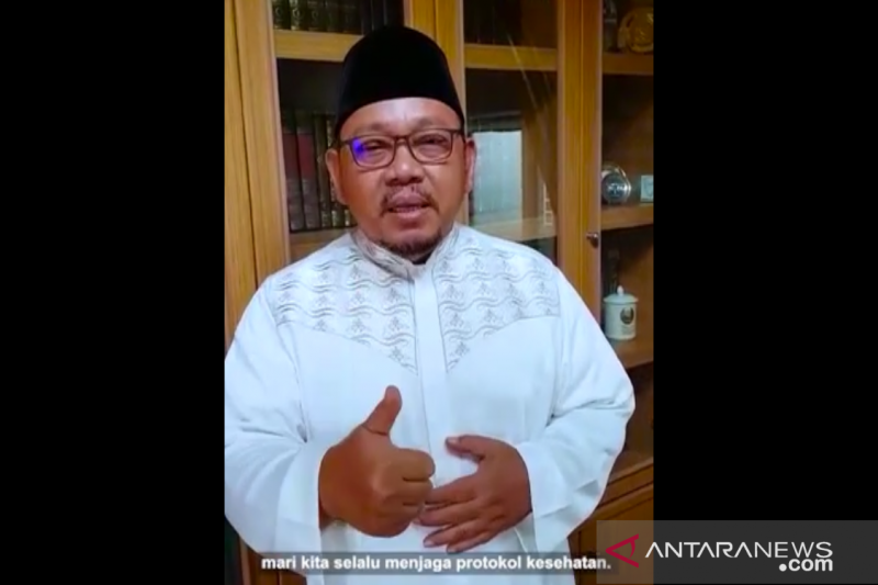 Tangkapan layar Ketua MUI DKI Jakarta KH Munahar Muhtar dalam video yang diterima di Jakarta, Senin (19/7/2021). (ANTARA/ HO-Dokumentasi Pribadi)