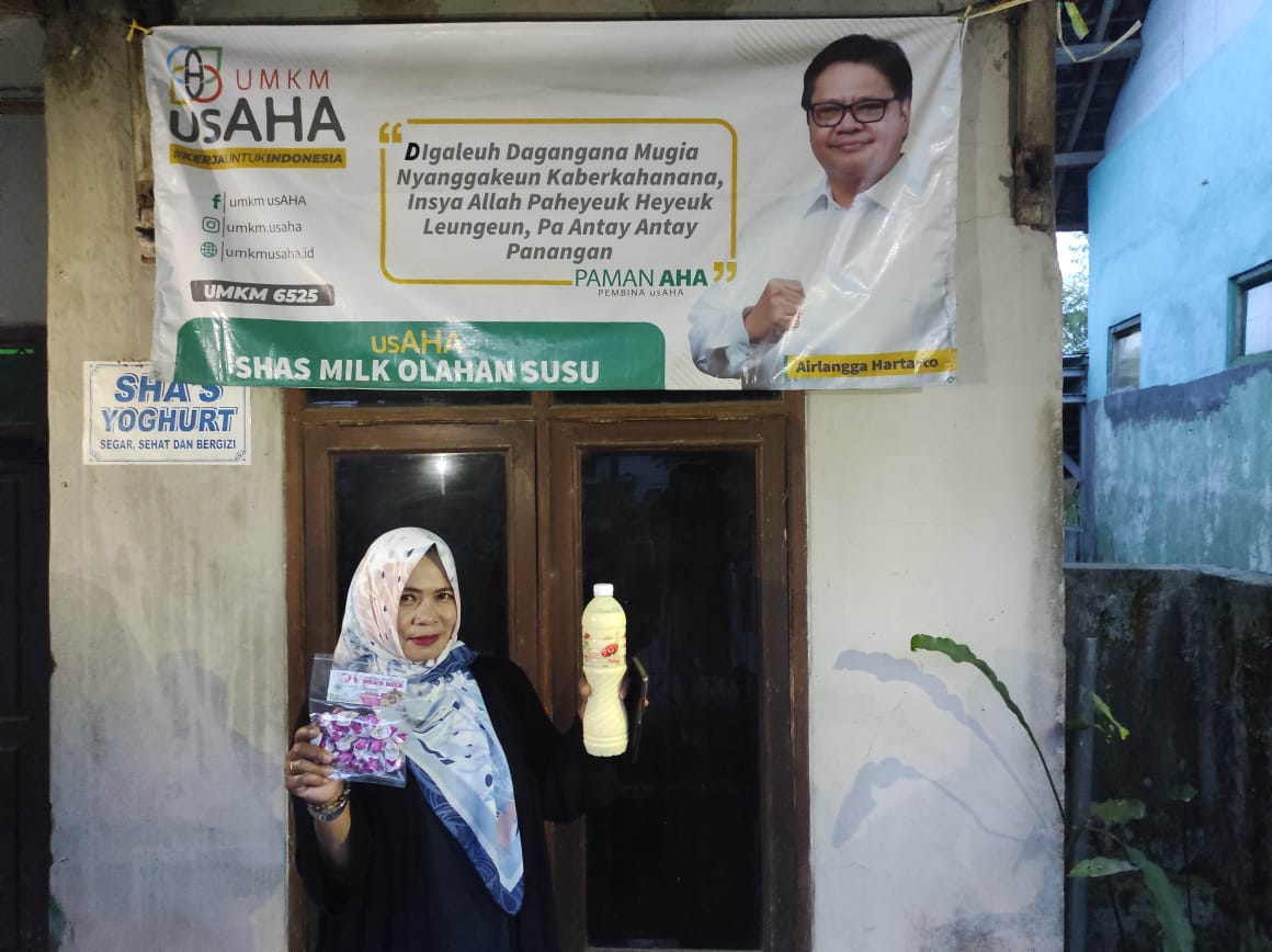Ade Nurhayati pengusaha UMKM memiliki produk Yogurt dari Kota Tasikmalaya