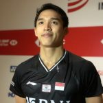 Jonatan Christie lolos ke babak perempat final nomor tunggal putra Indonesia Open 2021 setelah mengalahkan Chico Aura Dwi Wardoyo di Bali, Kamis. ANTARA/Roy Rosa Bachtiar
