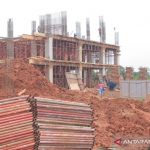 Pembangunan RSUD di Parung, Kabupaten Bogor, Jawa Barat. (ANTARA/M Fikri Setiawan)