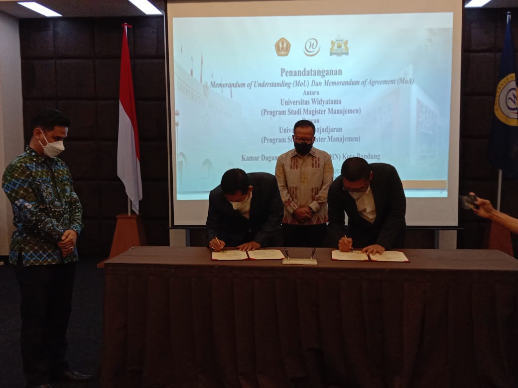 Kamar Dagang dan Industri Indonesia (Kadin) Kota Bandung menjalin kerjasama dengan Universitas Widyatama (UTama) di bidang pengembangan Usaha Kecil Menengah (UKM).