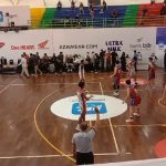 Final Honda DBL 2021 antara SMA Trimulya Bandung vs SMK BPK Cirebon. Kamis (18/11). (Sandi Nugraha/Jabar Ekspres)