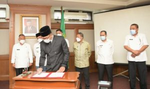Empat Kepala Daerah sepakat menanda tangani kesepakatan pengelolaan bersama TPPAS Regional Legok Nangka.